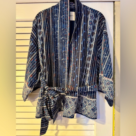 Lucky Brand Embroidered kimono Style Jacket - Picture 2 of 9